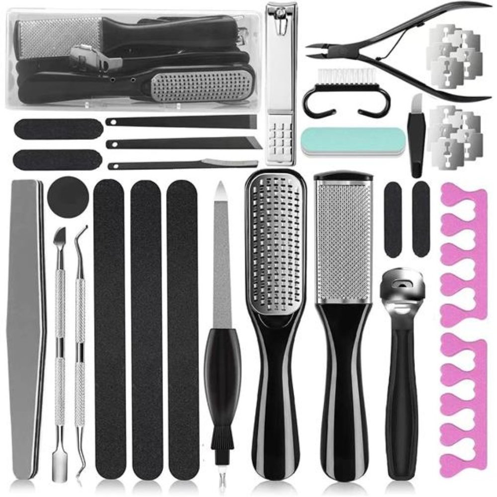 New Professional Pedicure Kit, 36 in 1 Stainless Steel Foot Care Kit